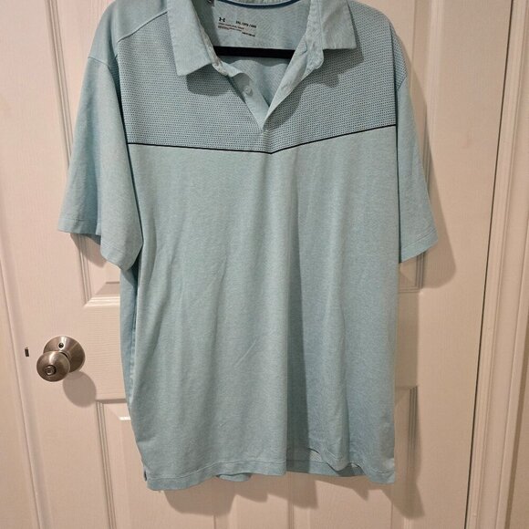 Under Armour Other - Under Armour Loose Fit Polo Shirt Light Blue 2XL